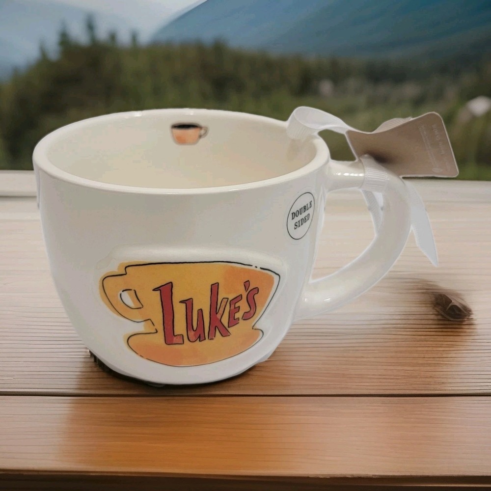 NWT‎ Rae Dunn Gilmore Girls Luke's Diner Mug "I Like Coffee with My Oxygen"